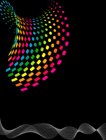 Background Composition, Web Template (Halftone) Vector Artのイラスト素材