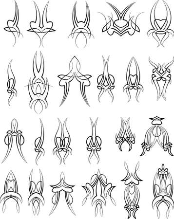 Pinstripe Graphics : Vinyl Ready Vector Artのイラスト素材