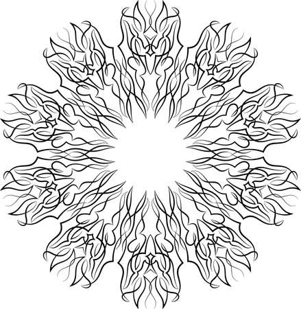 Pinstripe Graphics Circular : Vinyl Ready Vector Artのイラスト素材