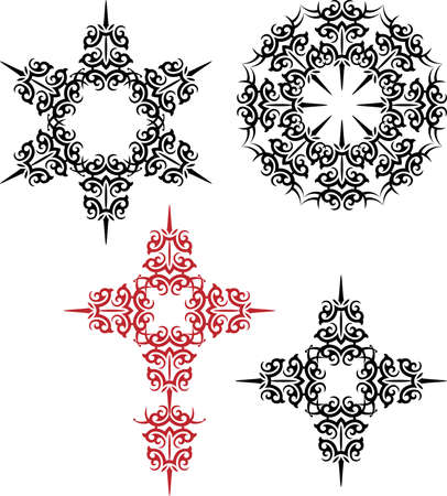 Tribal Tattoo Circular Vector Artのイラスト素材