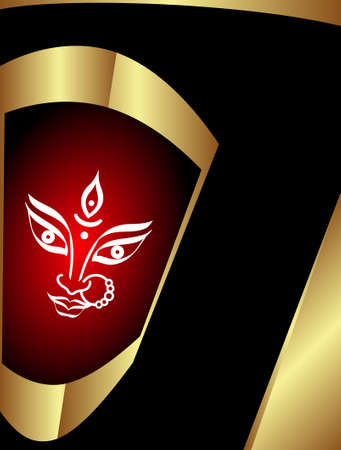 Durga Goddess of Power Vector Artのイラスト素材