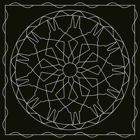 Folk, Tribal Design, Motif, Wall Painting Vector Artのイラスト素材