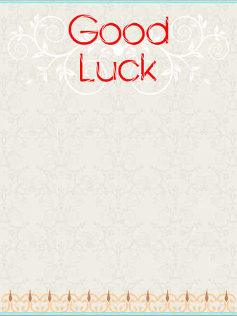 Good Luck Card Vector Artのイラスト素材