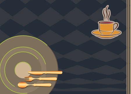 Menu Card Design Template Vector Artのイラスト素材