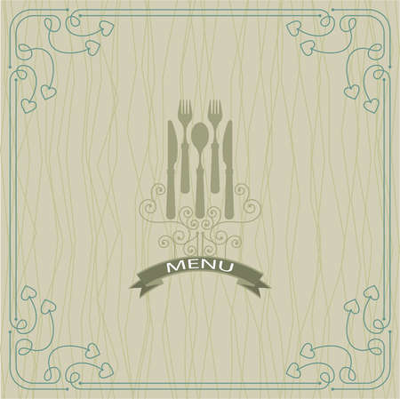 Menu Card Design Template Vector Artのイラスト素材