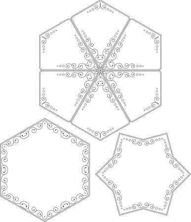 Frame Border Design Vector Artのイラスト素材