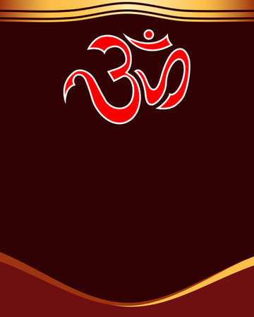 Aum (Om) The Holy Motif Vector Artのイラスト素材