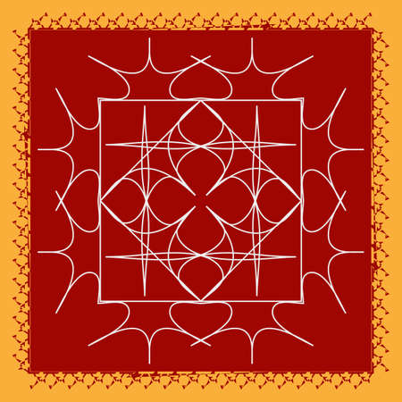 Folk, Tribal Design, Motif, Wall Painting Vector Artのイラスト素材