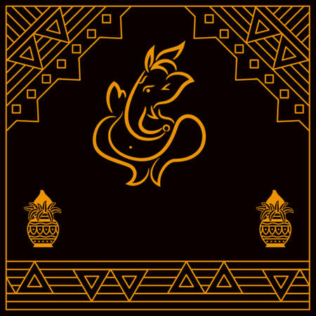 Ganesha The Lord Of Wisdom Vector Artのイラスト素材