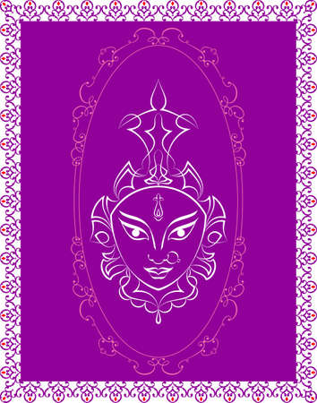 Durga Goddess of Power Vector Artの素材 [FY31047318907]