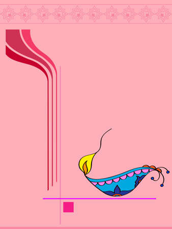 Diwali Greeting Design Vector Artのイラスト素材