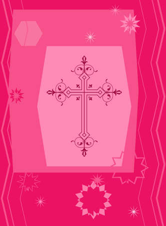 Christian Cross Design Vector Artのイラスト素材
