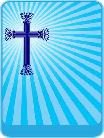 Christian Cross Design Vector Artのイラスト素材