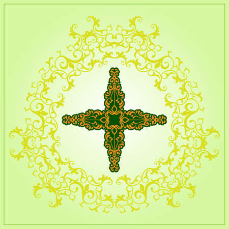 Christian Cross Design Vector Artのイラスト素材