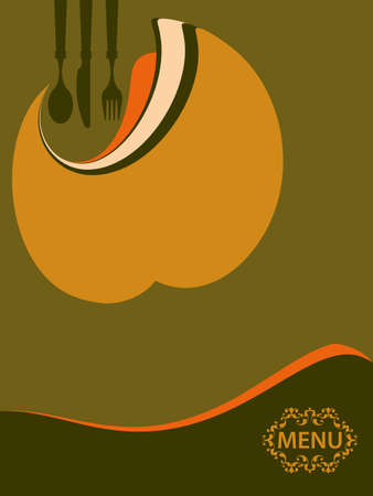 Menu Card Design Templateのイラスト素材