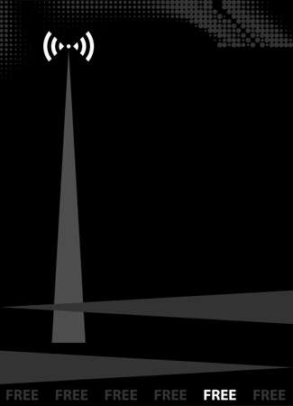 Wifi Free Password Concept Design Vector Artのイラスト素材