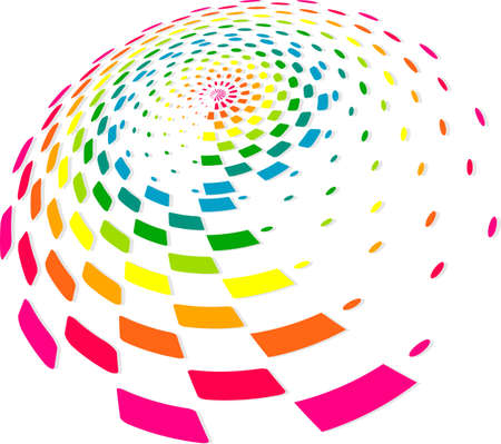 Background Composition Spectrum, Web Template (Halftone)のイラスト素材