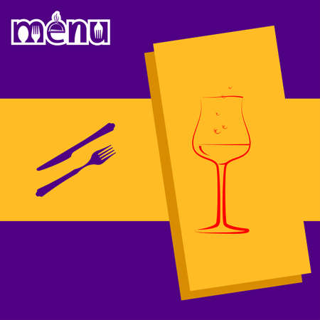 Wine Menu Card Design Template Vector Illustrationのイラスト素材