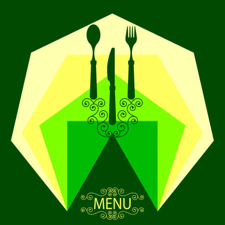 Menu Card Design Templateのイラスト素材