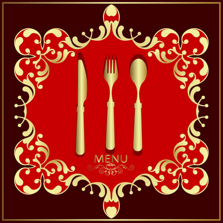 Menu Card Design Templateのイラスト素材