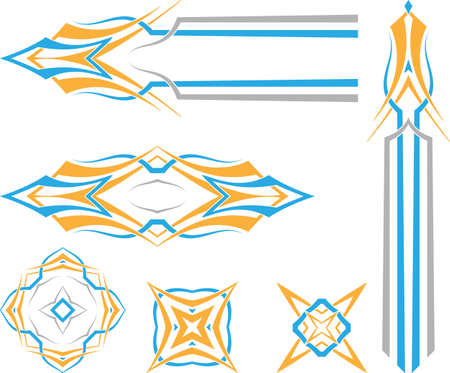 Vehicle Graphics, Stripe : Vinyl Ready Vector Artのイラスト素材