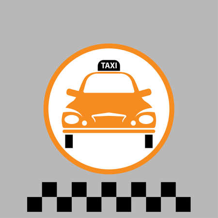 Taxi Icon Symbol Vector Illustrationのイラスト素材