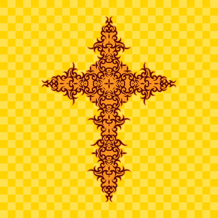Christian Cross Design Vector Artのイラスト素材