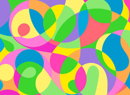 Modern Abstract Painting Wall Art Vector Illustrationのイラスト素材