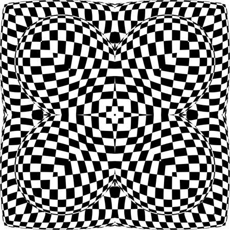 Optical Illusion Background Vector Illustrationのイラスト素材