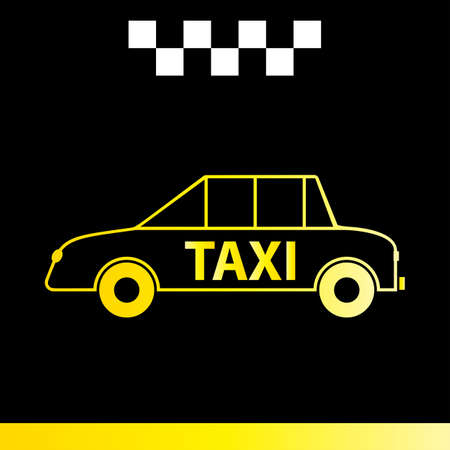 Taxi Icon Symbol Vector Illustrationのイラスト素材