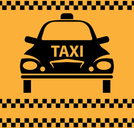 Taxi Icon Symbol Vector Illustrationのイラスト素材