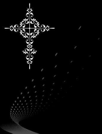 Christian Cross Design Vector Artのイラスト素材