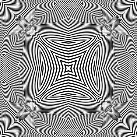 Optical Illusion Background Vector Illustrationのイラスト素材