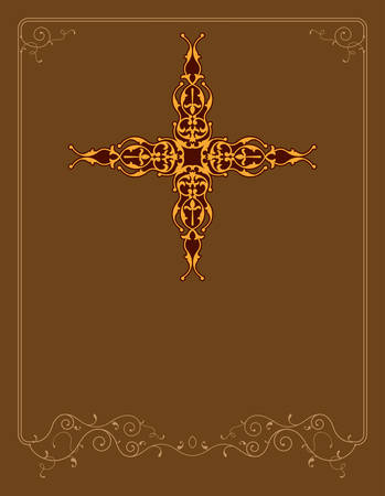 Christian Cross Design Vector Artのイラスト素材