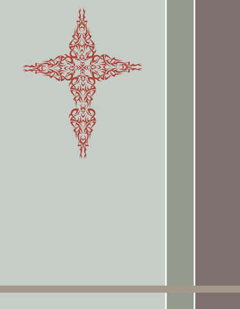 Christian Cross Design Vector Artのイラスト素材