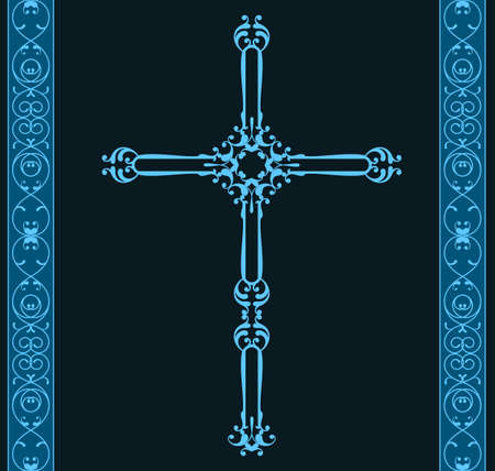 Christian Cross Design Vector Artのイラスト素材