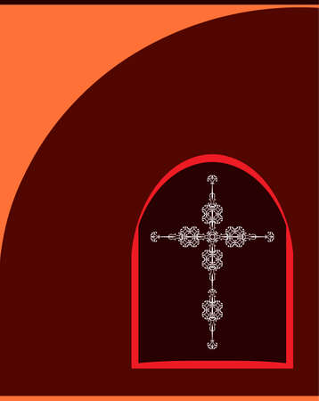 Christian Cross Design Vector Artのイラスト素材