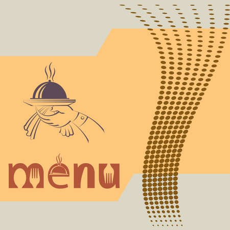 Menu Card Design Template  Vector Illustrationのイラスト素材