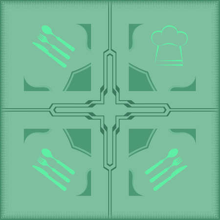 Menu Card Design Template  Vector Illustrationのイラスト素材