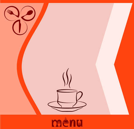 Menu Card Design Template  Vector Illustrationのイラスト素材