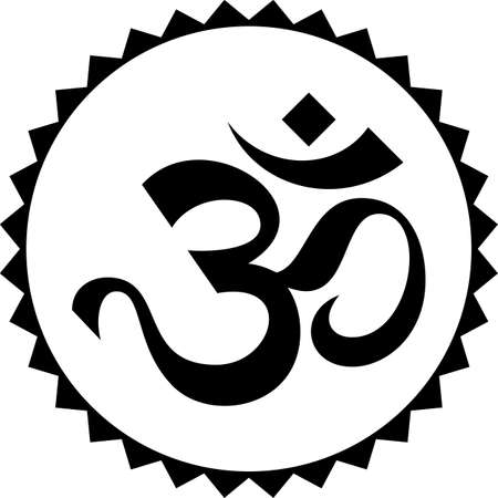 Aum (Om) The Eternal Sound Of Universe, Aum is the Holy Motif Of Hinduismのイラスト素材