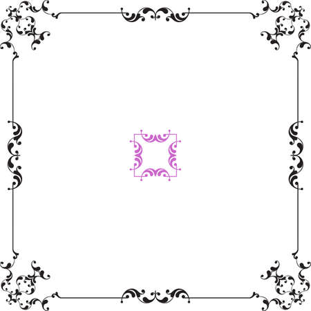 Frame Border Design Vector Illustrationのイラスト素材