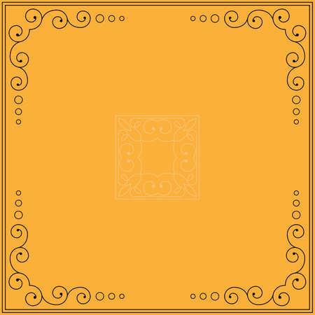 Frame Border Design Vector Illustrationのイラスト素材