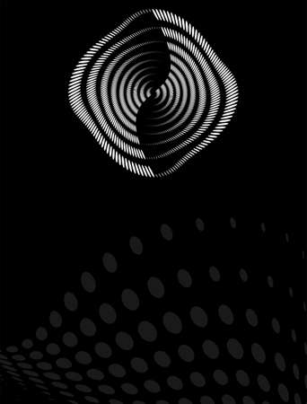 Background Composition, Web Template (Halftone) Vector Illustrationのイラスト素材