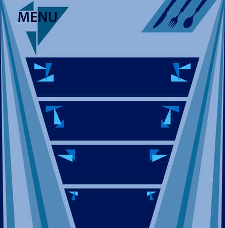 Menu Card Design Template  Vector Illustrationのイラスト素材