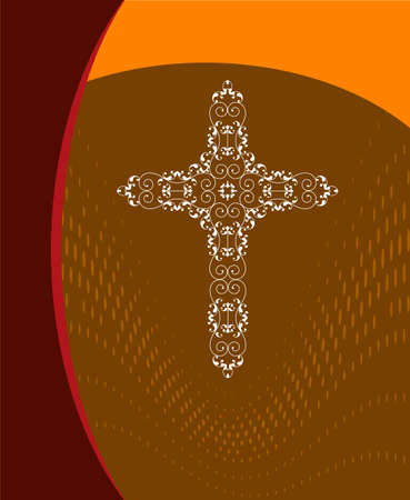 Christian Cross Design Vector Artのイラスト素材
