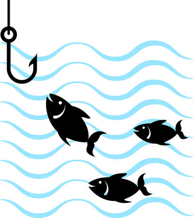 Fishing Icon Vector Illustrationのイラスト素材