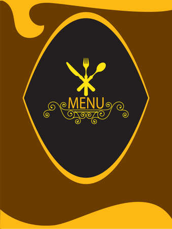 Menu Card Design Template  Vector Illustrationのイラスト素材