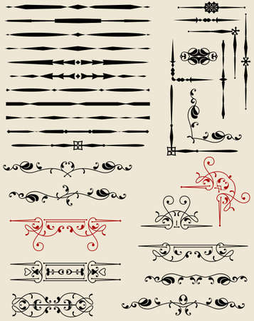 Text Divider Ornamental Design Vector Illustrationのイラスト素材