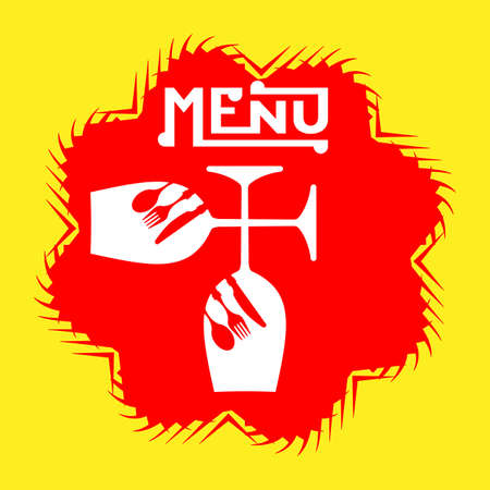 Wine Menu Card Design Template Vector Illustration.のイラスト素材